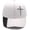 White, variant on Jesus 3 Nail Cross Baseball Cap,Christian Hat Gift for Men & Women(RL Black Python 1 PC)