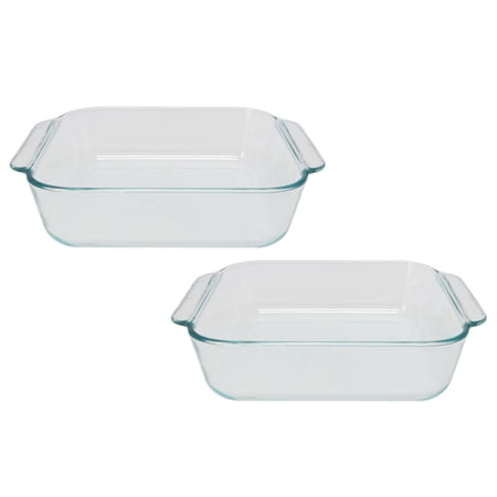 Pyrex 222 2-Quart Glass Baking Dish (2-Pack)