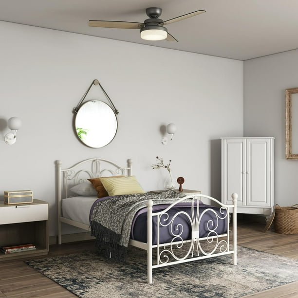 Dhp Bombay Metal Bed White Twin Walmart Com Walmart Com
