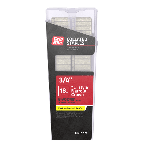 Grip-Rite Narrow Staple 18GA 1/4"X3/4" Galv 1M