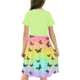 thumbnail image 5 of ATOGUTA Graduation Dresses Girls Short Sleeve Casual T-Shirt Dress Summer Clothes for Children Multicolor, Size 4T-14, 5 of 5