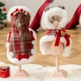 thumbnail image 6 of FEISHENTT Dog Sweater Dress, Puppy Sweaters for Small Dogs Girl Winter Pet Clothes Outfit for Chihuahua Yorkie Teacup Cold Weather Red Plaid Cat Apparel Clothes E XL, 6 of 9