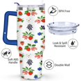 thumbnail image 3 of 40 oz Strawberry Fruit Cup with Handle Vacuum Insulated Tumbler Gift for Women Men, 3 of 7