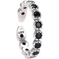 thumbnail image 1 of Bagues d'Ouverture en Zircone Cubique de Conception Simple en Argent 925 Réglables pour les Femmes, 1 of 5