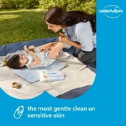 WaterWipes Sensitive Newborn & Baby Wipes, 3-In-1 Cleans, Cares, Protects, 99.9% Water, Unscented & Hypoallergenic, 12 Packs (720 Wipes)