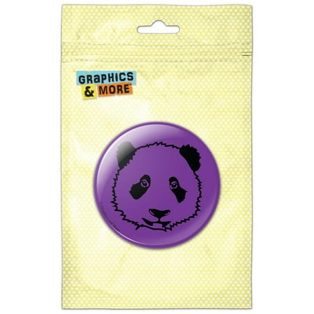 

Panda Face Cute on Purple Refrigerator Button Magnet