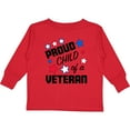 thumbnail image 3 of Inktastic Proud Child of a Veteran- Veterans Day Boys or Girls Long Sleeve Toddler T-Shirt, 3 of 5