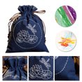 thumbnail image 4 of Cuadros Decorativos Kits bordados de loto de pescado de algodón hecho a mano con cordón de embrague para mujer (4) Likrtyny embutido en tela, 4 of 9