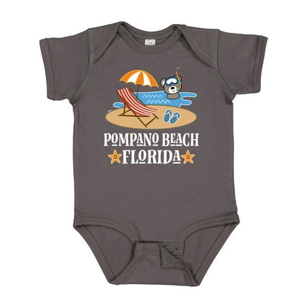 

Inktastic Pompano Beach Florida Trip Gift Baby Boy or Baby Girl Bodysuit