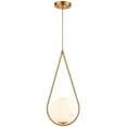 thumbnail image 3 of Modern Brass Glass Globe Pendant Lights Hanging Lamp Shade Chandelier Art Décor, 3 of 7