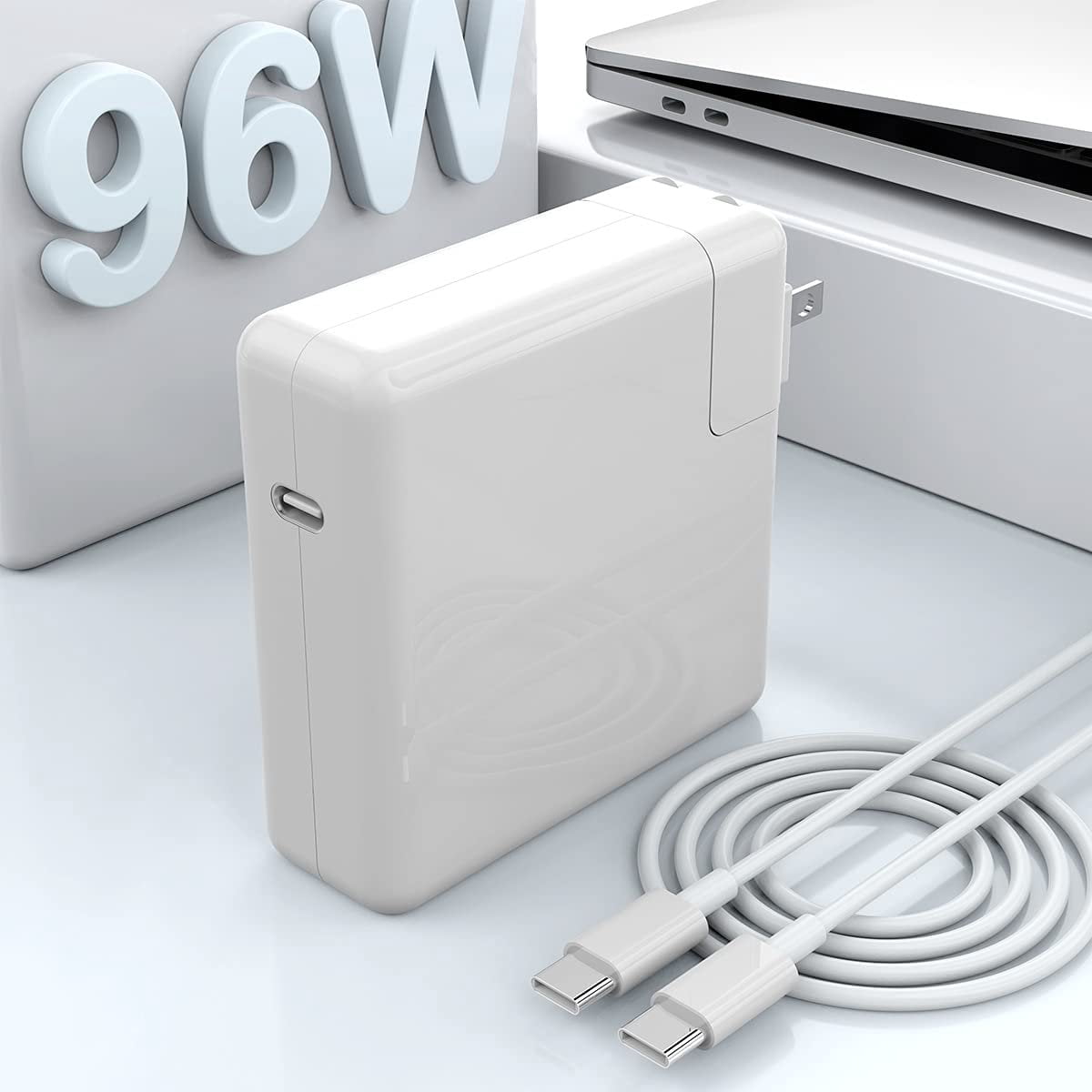 96W Type C Adapter USB C Charger Compatible with M.acBook Pro 16, 15, 14, 13 inch 2021, 2020, 2019, 2018, New M.acBook Air, iPad Pro