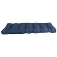 thumbnail image 3 of 60-inch by 19-inch Tufted Solid Outdoor Spun Polyester Loveseat Cushion Blue-Color, 3 of 3