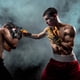 thumbnail image 2 of Guantes de boxeo con muñequeras Kick Boxing Muay Thai, 2 of 8