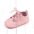 thumbnail image 6 of Otqutp Kids Casual Shoes Spring Summer Children Baby Toddler Shoes Boys Girls Casual Shoes Flat Bottom Light Hollow Breathable Comfortable Solid Color Lace Up, 6 of 7