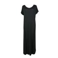 thumbnail image 1 of Mary Square Robe Maxi pour Femmes (Noir, Très Petit), 1 of 3