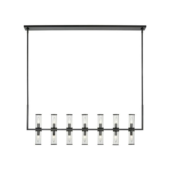 LP309077UBCG-Kuzco Lighting-Revolve - 14 Light Linear Pendant-Urban Bronze Finish