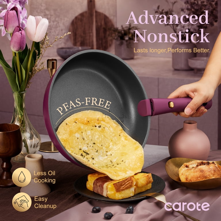 Carote 20-Piece Nonstick Cookware Set with Detachable Handles photo 8