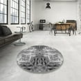 thumbnail image 3 of Ahgly Company Indoor Rectangle Patterned Gray Cloud Gray Area Rugs, 4' x 6', 3 of 6