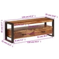 thumbnail image 2 of vidaXL TV Stand 47.2"x13.8"x17.7" Solid Wood Sheesham, 2 of 12