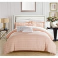thumbnail image 1 of Chic Home CS7884-US Klara 6 Piece Comforter Set, Coral - Queen, 1 of 10