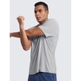 thumbnail image 4 of Camisetas CRZ YOGA Cloudweight para Hombre - Cómodas, Ligeras, Deportivas de Manga Corta, Color Gris Plata, Talla Mediana, 4 of 6