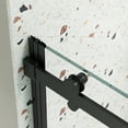 thumbnail image 6 of MAYEERTY 60*74" Double Sliding Shower Bypass Door, 5/16"Tempered Glass & 8"Stainless Steel Handle, Matte Black, 6 of 19
