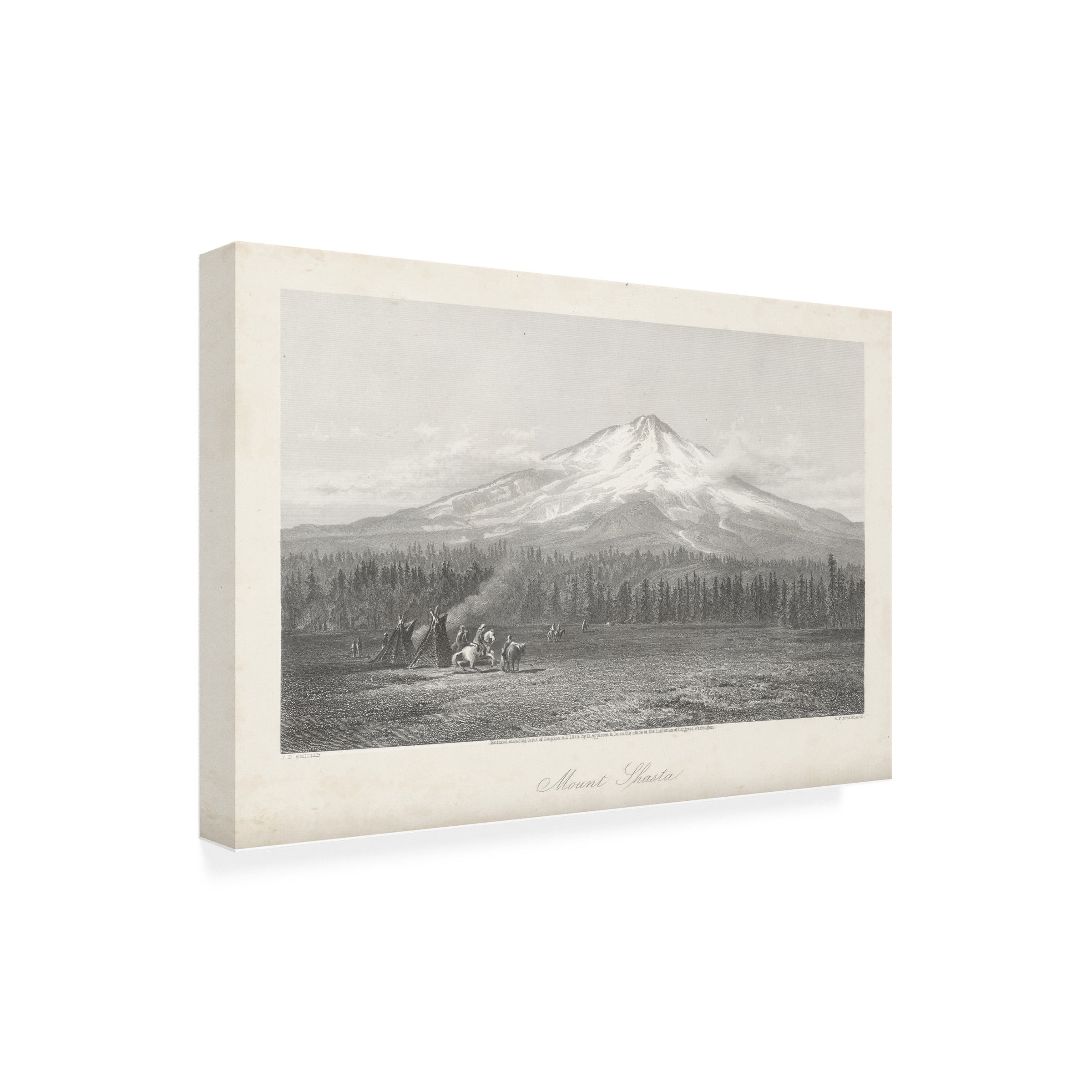 William Cullen Bryant 'Mount Shasta' Canvas Art