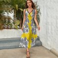 thumbnail image 4 of Robes Sans Manches Ananas et Lys pour Femmes 2024 Robe Soirée Élégante Luxe Célébrité, 4 of 4