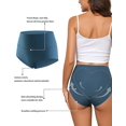 thumbnail image 6 of AWAYTR Women High Waist Underwear Seamless Panties No Show Invisible Briefs 6 Pack S-2XL, 6 of 7