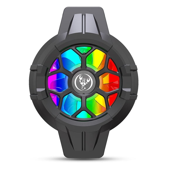Inteprter Mini teléfono móvil Gaming Cooler Smartphones Ventilador de refrigeración Protector portátil Radiador Luces Accesorios Gamer Girls Teléfono y Comunicación Negro