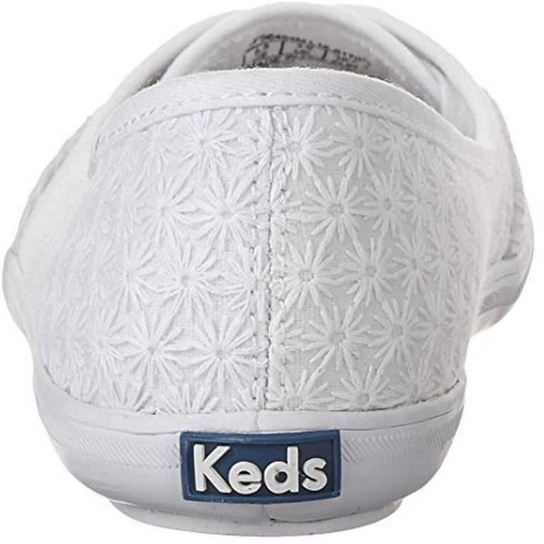 White eyelet outlet keds