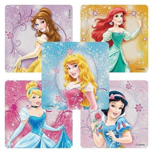 Disney Princesses Glitter Stickers Party Favors 50 per Pack