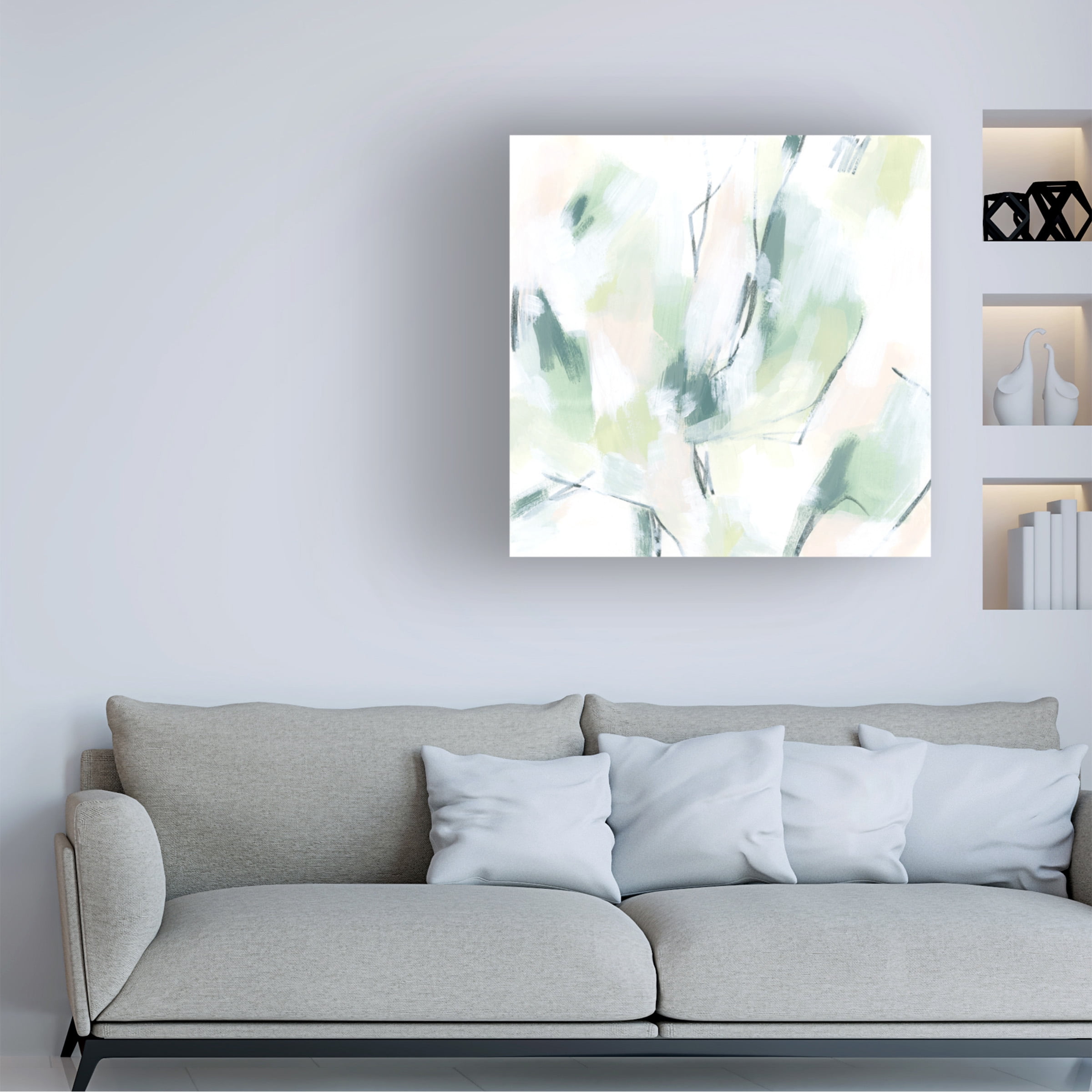 June Erica Vess 'Mint Fissure II' Canvas Art