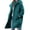 Navy, variant on Tweed Coat for Women Oversized Hooded Single Breasted Mid Length Coat Loose Fall Casual Overcoat for Women Navy XL