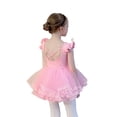 thumbnail image 2 of ‌LYMAYTER ‌Toddler 4-Tiered Tulle Tutu Skirt Girls Ballet Dance Costume Elastic Waist‌ Dance Skirt Or Set, 2 of 8