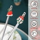 thumbnail image 4 of GOOHOCHY Hemoton 6 piezas cucharas de té de acero inoxidable cucharas de café vajilla de fiesta suave con colgante de Navidad, 4 of 8