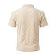 thumbnail image 5 of SOOMLON Short Sleeve Dress Shirts for Men Big and Tall Collared Shirt Breathable Work Shirt Summer Vacation Clothes, 5 of 5