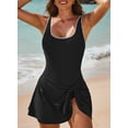 thumbnail image 3 of Chase Secret One Piece Swimsuits for Women Modest Tummy Control Swimdress Vintage Bathing Suits Skirt Swimwear, 3 of 5