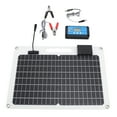 thumbnail image 2 of Kit de Cargador de Panel Solar, Controlador de Carga de Silicio Monocristalino 100A 12V 24V Alta Eficiencia Para la la Cerca de Garaje Invernadero, 2 of 7