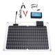 thumbnail image 2 of Kit de Cargador de Panel Solar, Controlador de Carga de Silicio Monocristalino 100A 12V 24V Alta Eficiencia Para la la Cerca de Garaje Invernadero, 2 of 7