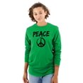 thumbnail image 3 of Hippie Peace Sign Make Love Not War Long Sleeve TShirt Men Women Brisco Brands S, 3 of 6