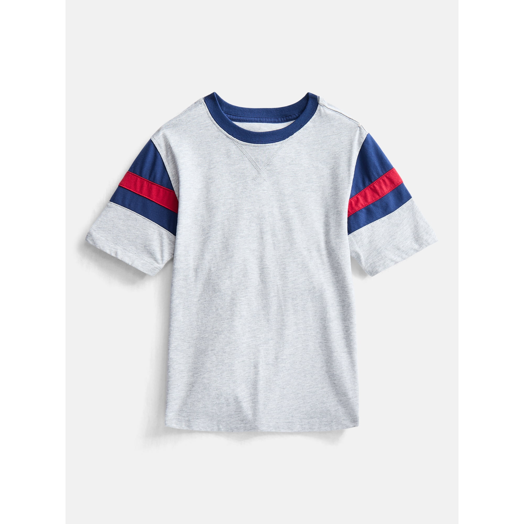 Wonder Nation Boys Football Tee with Short Sleeves, Sizes 4-18