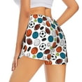 thumbnail image 3 of Goofa Color Balls Printed Women 2 in 1 Running Shorts,Quick Dry Athletic Workout Shorts,High Waisted Athletic Shorts with Liner Pockets-Large, 3 of 9