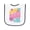 White and Navy, variant on Inktastic Nana and Pops Love Me Retro Flowered Baby Terry Cloth Bib