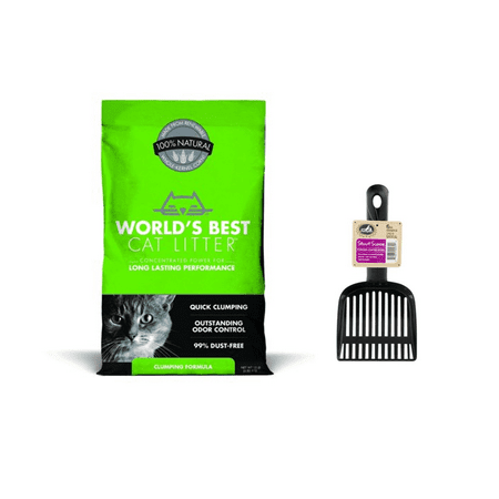 Worlds Best Clumping Cat Litter with Stout Scoop (Best Cat Litter For Picky Cats)