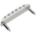 thumbnail image 3 of Electric Guitar Bridge, Roller Accurate Guitars Tailpiece Easy Tuning 6 String Pretty Design  For Jazzmaster Silver, 3 of 8