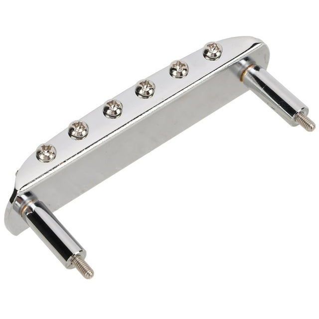 6 Guitare Électrique Pont Corde Queue Réversible Selle à Roulettes Accessoire de Remplacement avec Clé Hexagonale pour Jazzmaster