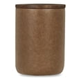 thumbnail image 1 of Pemberly Row Mango Wood Leather Wrap Accent End Table in Chestnut, 1 of 12