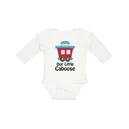 

Inktastic Train Our Little Caboose New Baby Gift Baby Boy or Baby Girl Long Sleeve Bodysuit