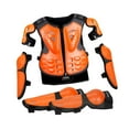 thumbnail image 2 of DYNWAVECA Kids Motorcycle Guard Suit Chest Spine Back Protector Dirt Bike Gear Riding Protection Set for Skateboard Riding Cycling Orange, 2 of 10